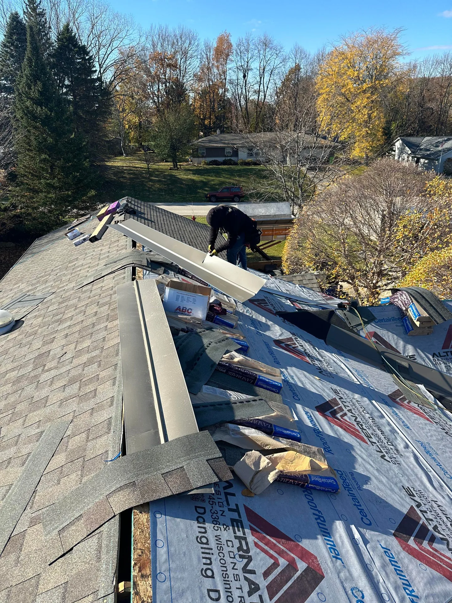 Roofing project by Alternative Design & Construction